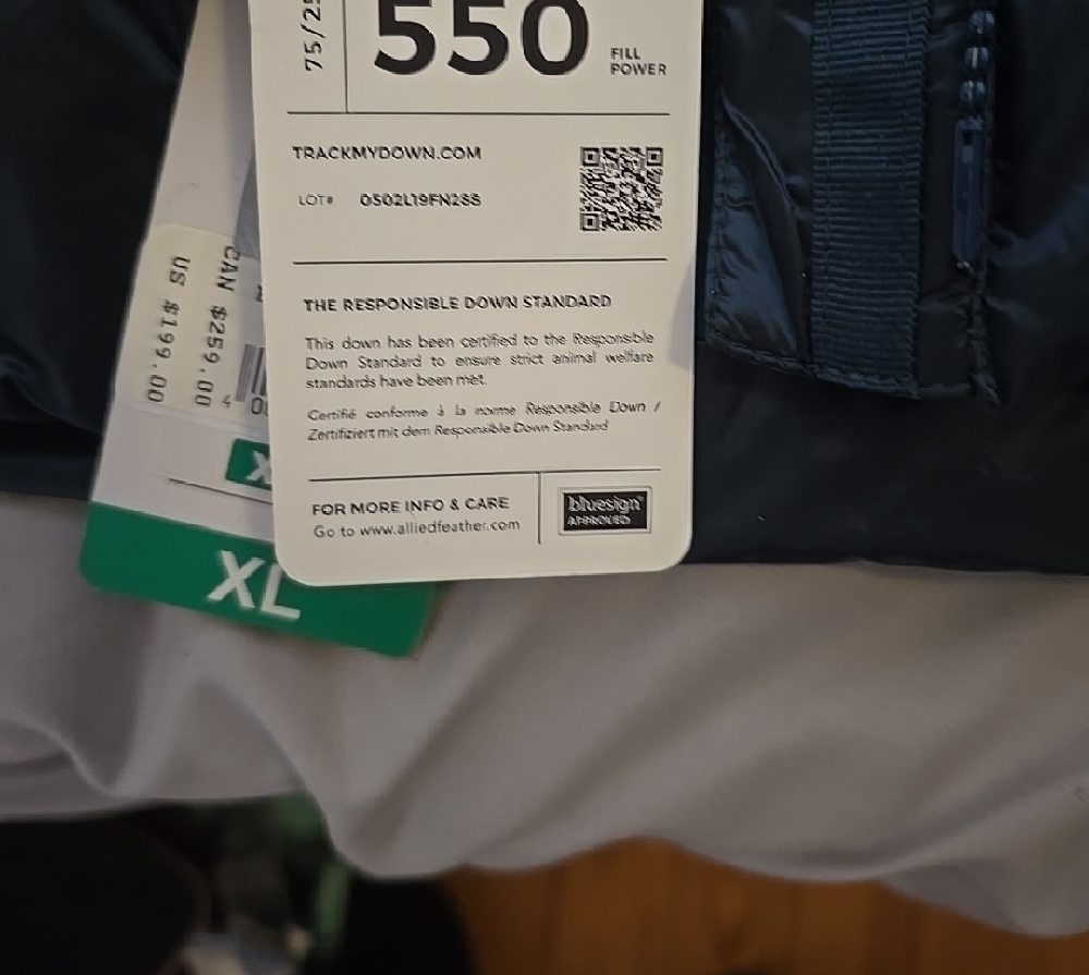 Navy Puffer Jacket XL - Picture 7 of 7